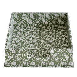 A4 Letter Tray Small Ivy Stripe Sage Green