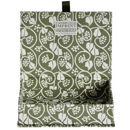 Postcard Box in Small Ivy Stripe Sage Green