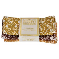 Three Small Ivy Stripe Tea Towels