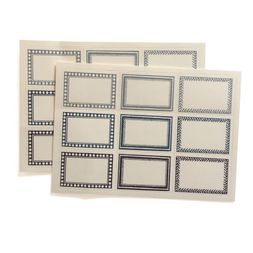 18 Small Self-Adhesive Labels Blue