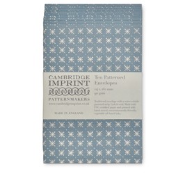 Packet of Patterned Envelopes in Little Stars Faded Denim