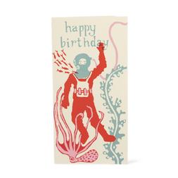 Happy Birthday Deep Sea Diver Card