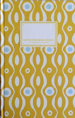 Hardback Notebook Persephone Mustard and Turquoise