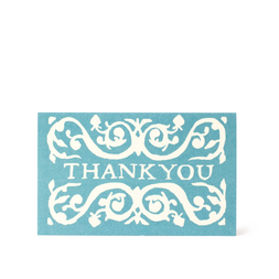 Pack of 6 Thank You Gift Cards Blue
