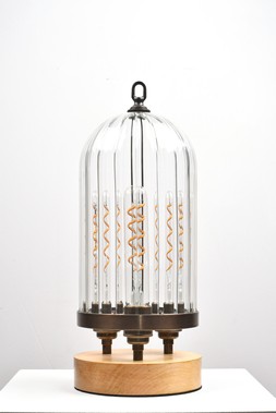 Ribbed glass Ingham table lamp