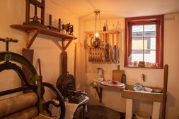 Restored hanging oil lamp
