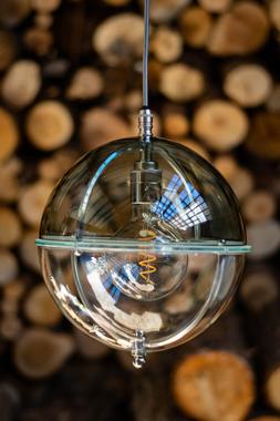 Grafton Globe pendant light by Fritz Fryer
