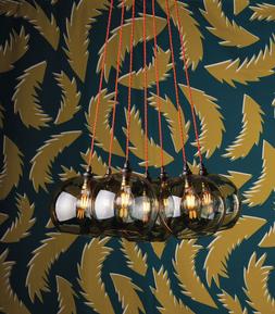 Fritz Fryer Cluster chandelier
