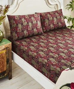 Floral Elephant Cotton Matching Bedding £14- £32