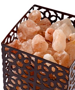 Luminous Himalayan Salt Lamp Basket £45