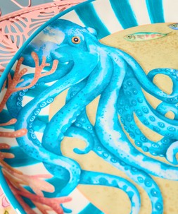 Magnificent Marine Octopus Serving Plate £32