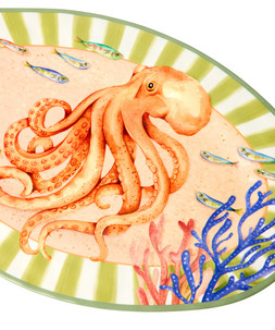 Magnificent Marine Octopus Serving Platter £32.