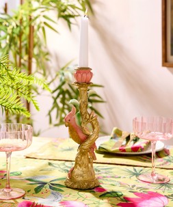 Opulent Rosy Bird Candle Holder £36