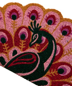 Pretty Peacock Doormat £18