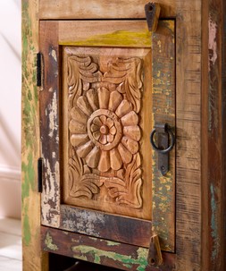 Reclaimed Wooden Bedside Cabinet £195