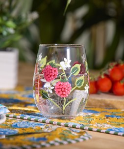Rich Raspberry Stemless Wine Glass £12