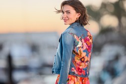 Joys Of Spring Applique And Embroidered Boutique Denim Jacket £100