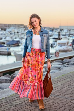 Joys Of Spring Applique And Embroidered Boutique Denim Jacket £100