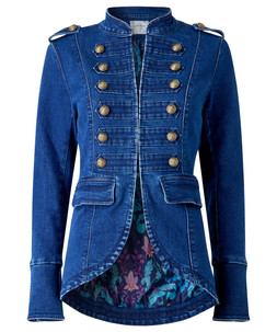 WJ852B Ultimate Denim Military Jacket £70