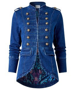 WJ852B 2 Ultimate Denim Military Jacket £70