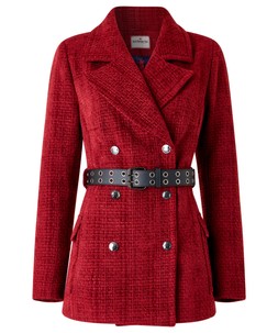 WJ855A Mabel Belted Tweed Coat £90