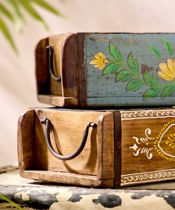 Hand Painted Storage Brick Moulds £38