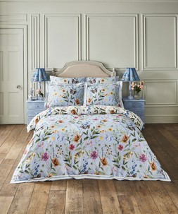 Spring Meadows Cotton Sateen Reversible Duvet Set £55-£85