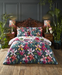 Orchid Oasis Cotton Sateen Reversible Duvet Set £55 - £85