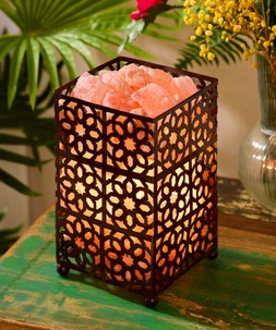 Luminous Himalayan Salt Lamp Basket £45