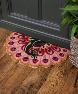 Pretty Peacock Doormat £18