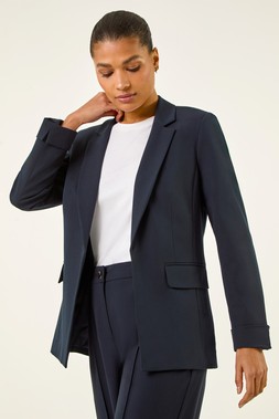 Roman Navy Tailored Collar & Revere Blazer