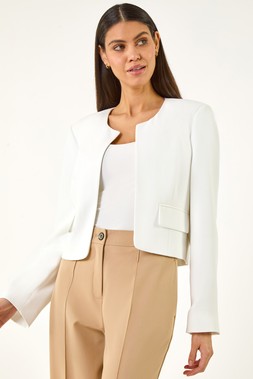 Roman Ivory Smart Pocket Jacket