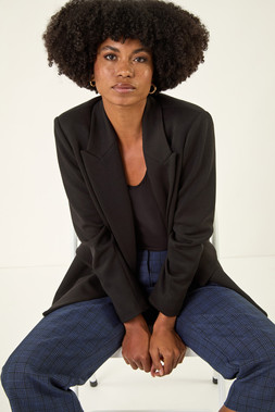 Roman Midnight Blue Check Culottes