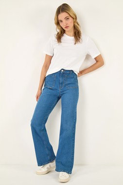 Dusk Denim Front Pocket Bootcut Jeans