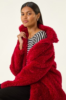 Roman Curly Soft Borg Coat