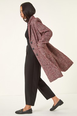 Roman Petite Red Herringbone Smart Coat