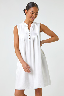 Roman Petite Pintuck Pocket Dress