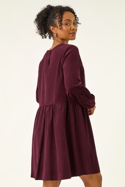 Roman Petite Wine Cord Cotton Mini Dress