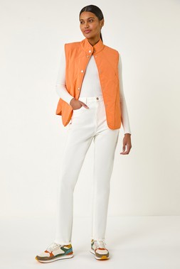 Roman Diamond Quilt Short Gilet