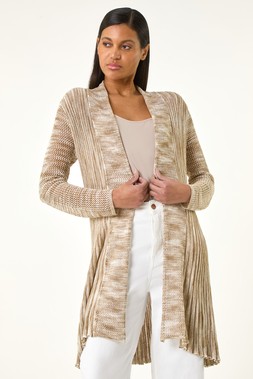 Roman Pointelle Longline Cardigan