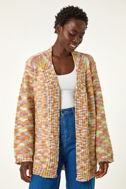 Roman Amber Purl Longline Knit Cardigan