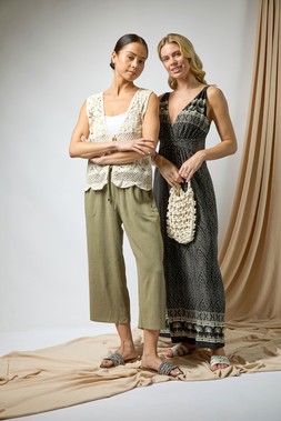 Roman Petite Natural Crochet Waistcoat
