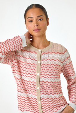 Roman Petite Chevron Knitted Cardigan