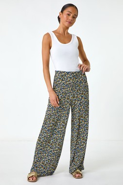 Roman Petite Ditsy Crinkle Trouser