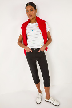 Roman Lift Sculpt Shape Cropped Stretch Trouser