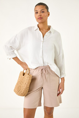 Roman Drawcord Detail Pocket Shorts