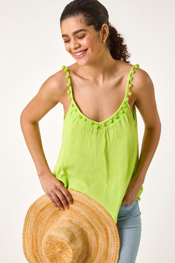 Roman Pom Pom Cami Top