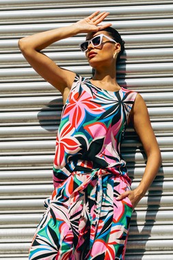 Roman Floral Print Vest Top
