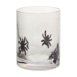 Beetlejuice Black Glass Tumbler With Spiders And Small Bubbles £4.99