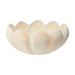Scandi handcarvedWoodenLotusBowl £9.99